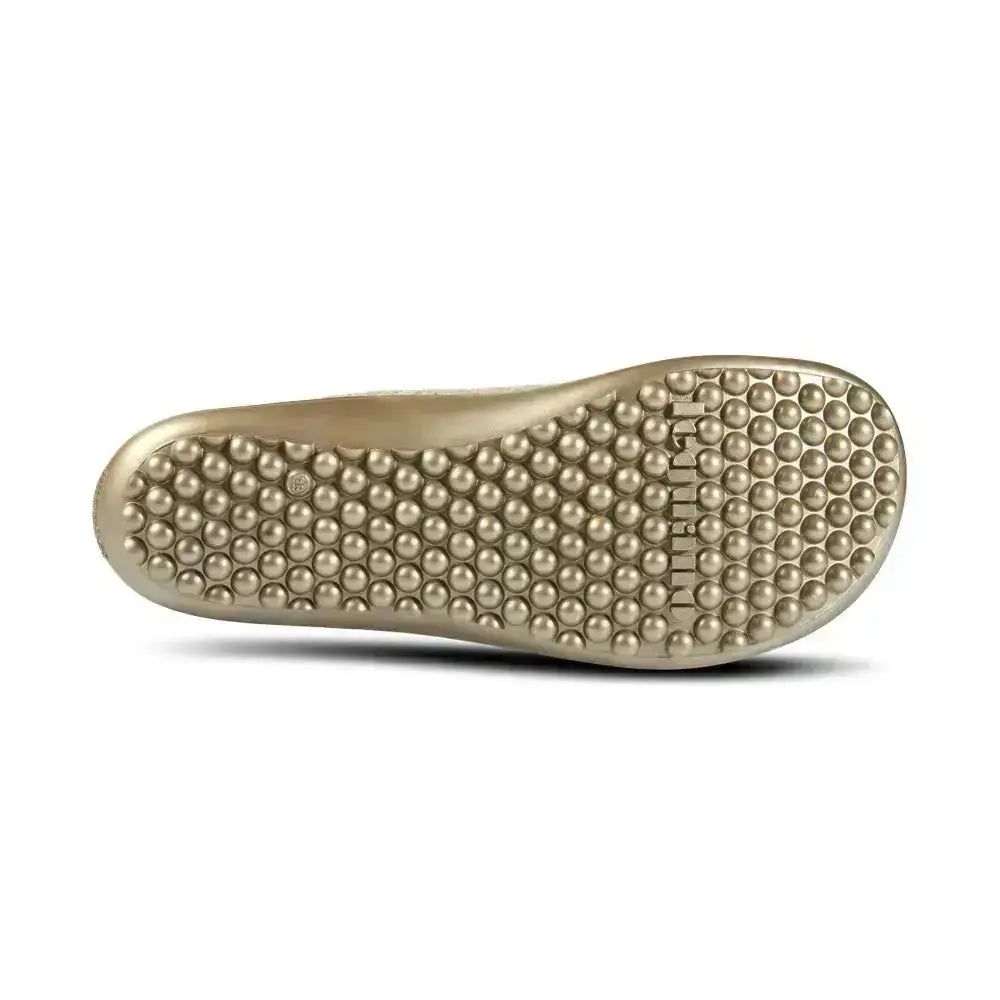 Leguano Go: Gold - Zapatillas barefoot elegantes unisex