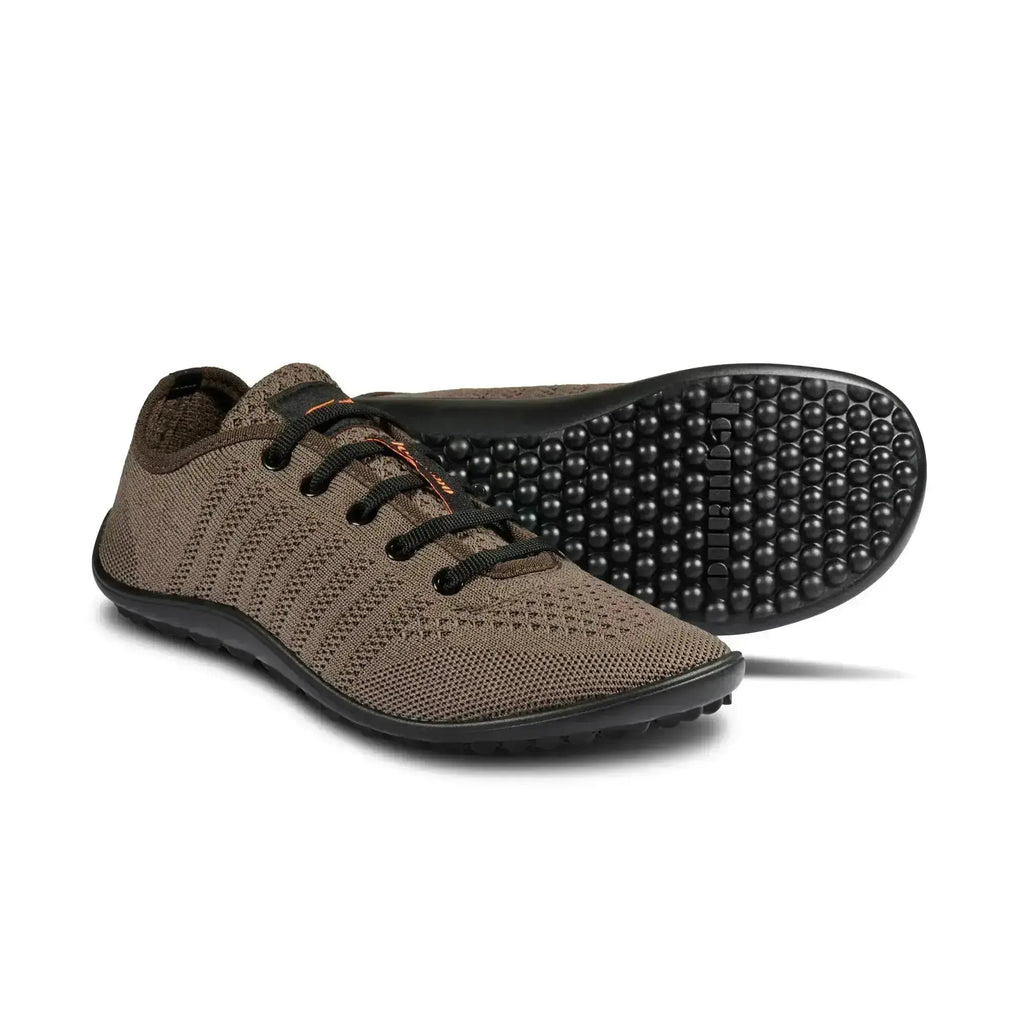 Leguano Go: Maron - Zapatillas barefoot elegantes unisex