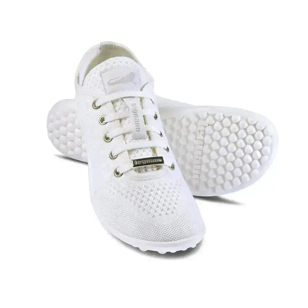 Leguano Go: White - Zapatillas barefoot elegantes unisex