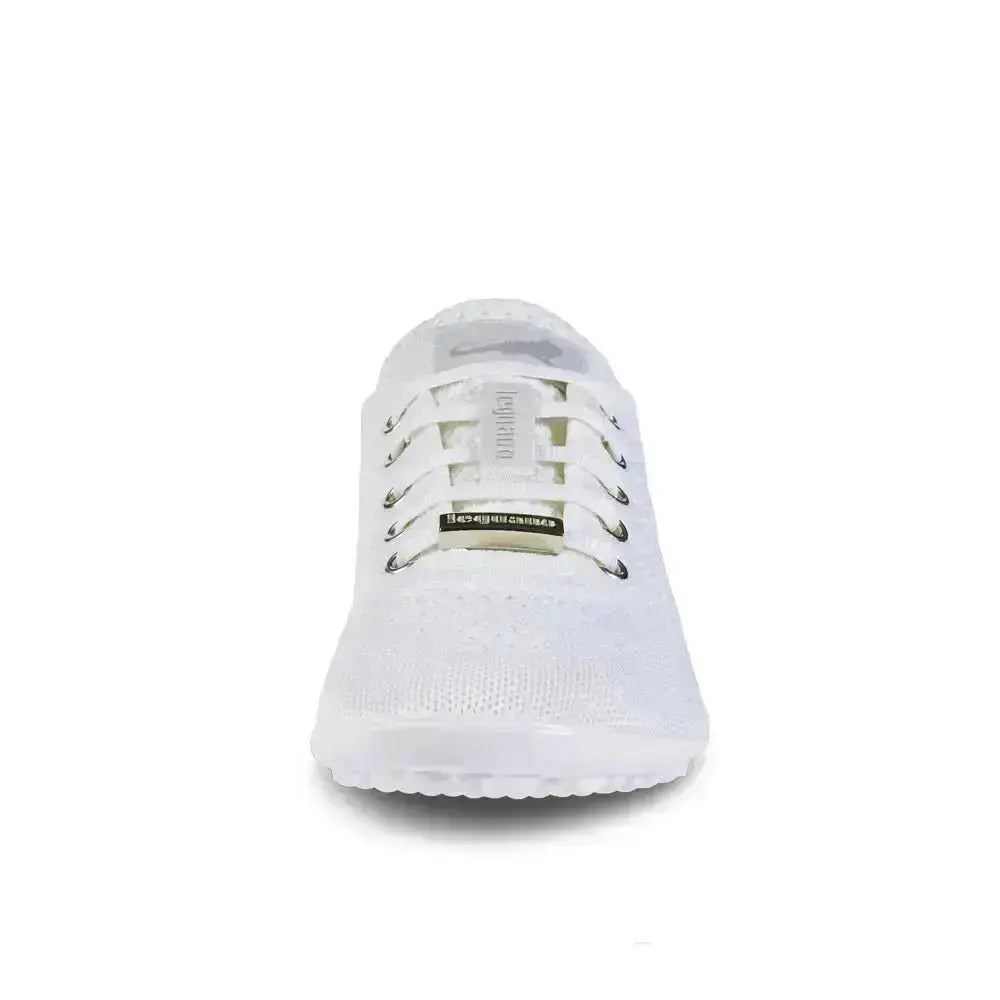 Leguano Go: White - Zapatillas barefoot elegantes unisex