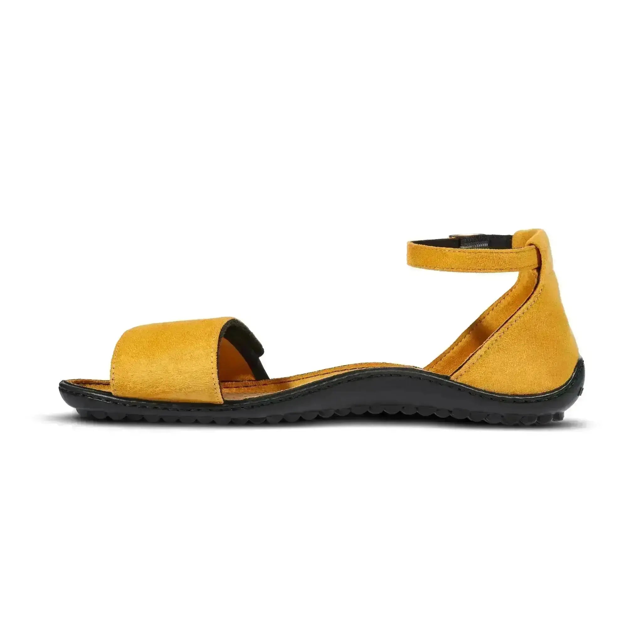 Leguano Jara Gelb - Sandalias barefoot elegantes amarillas para mujer