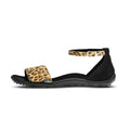 Leguano Jara Leo - Sandalias barefoot elegantes de leopardo para mujer