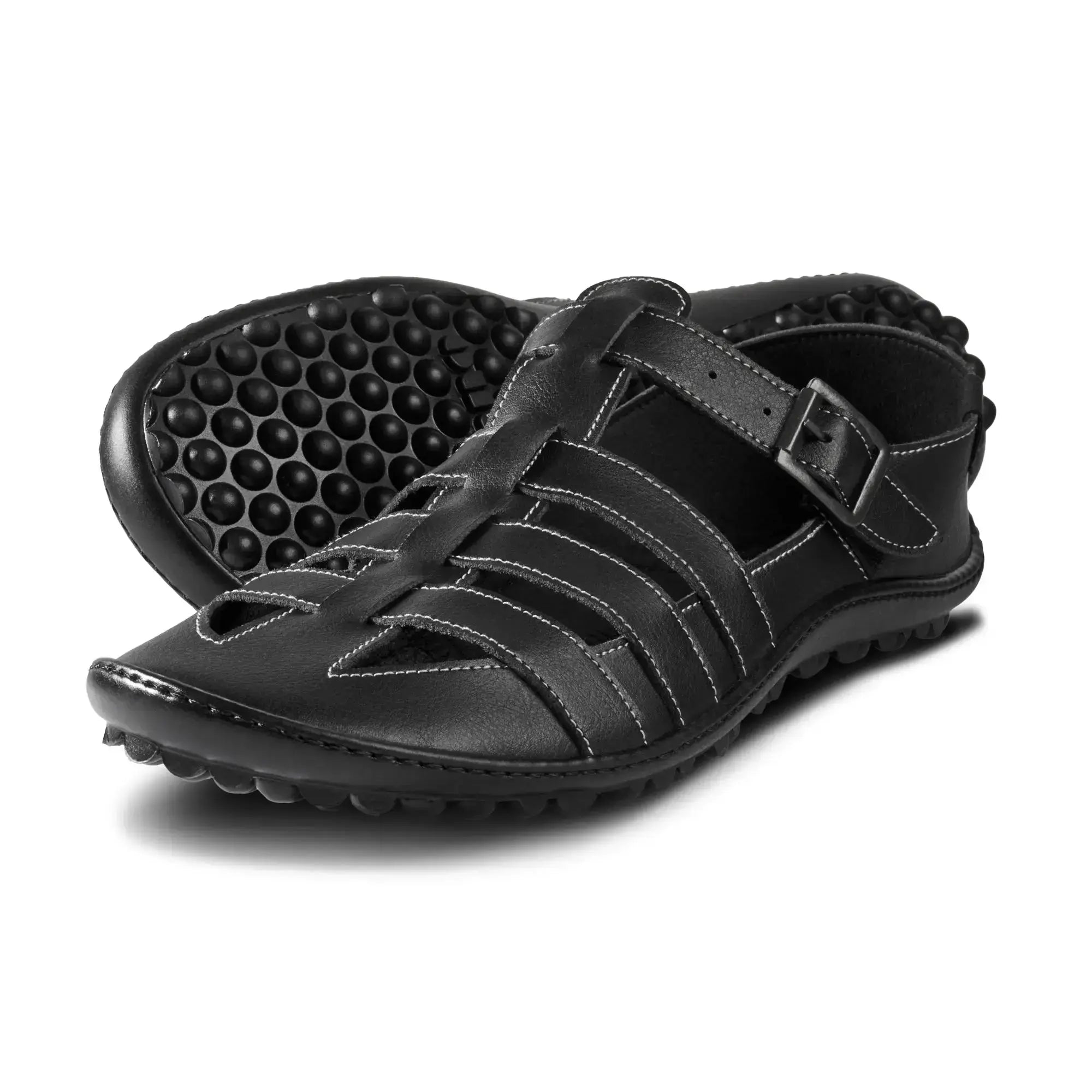 Leguano - Jaro Black - Sandalias barefoot hombre