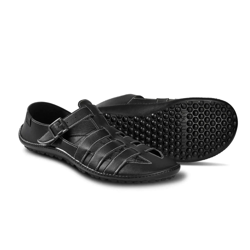 Leguano - Jaro Black - Sandalias barefoot hombre