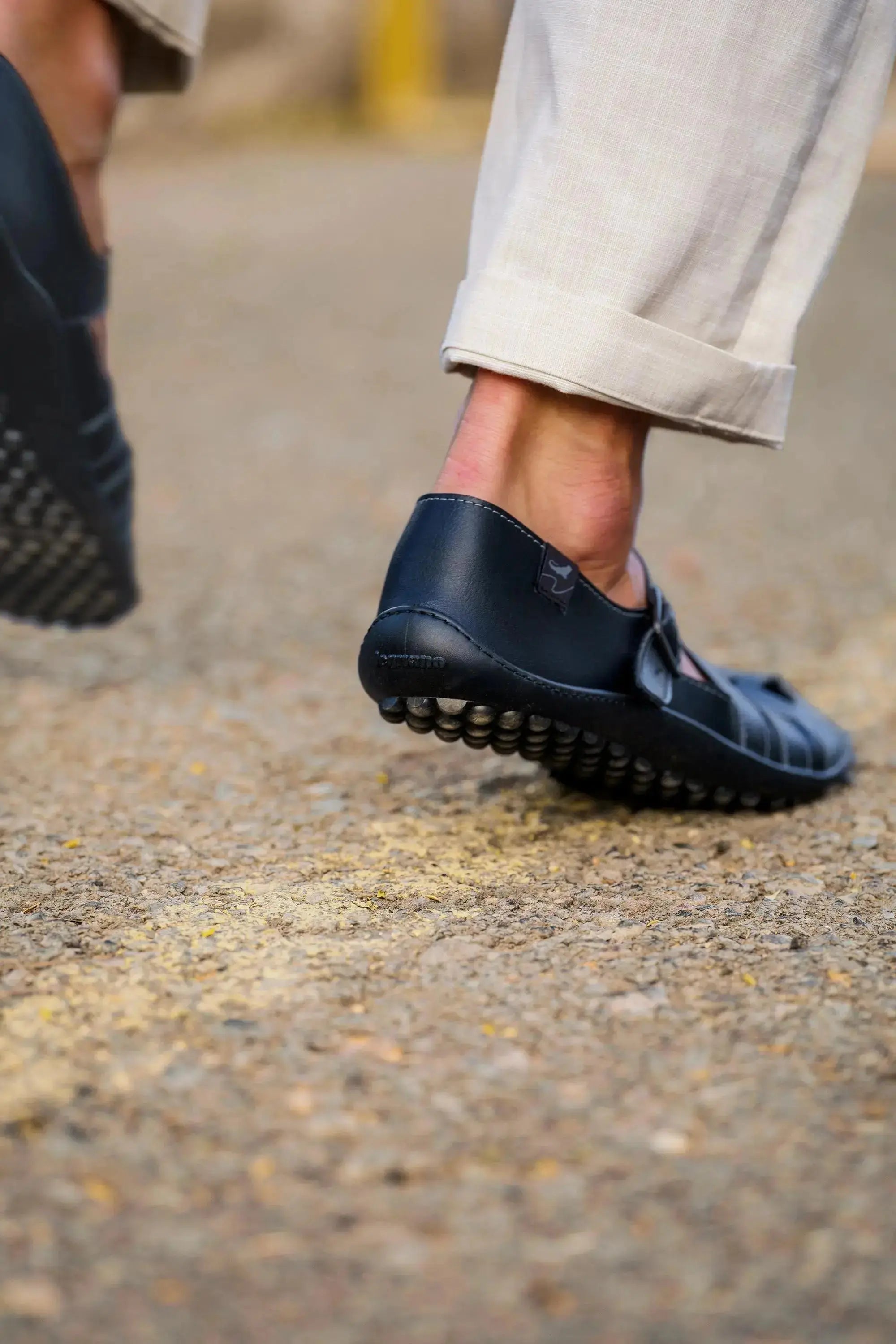 Leguano - Jaro Black - Sandalias barefoot hombre