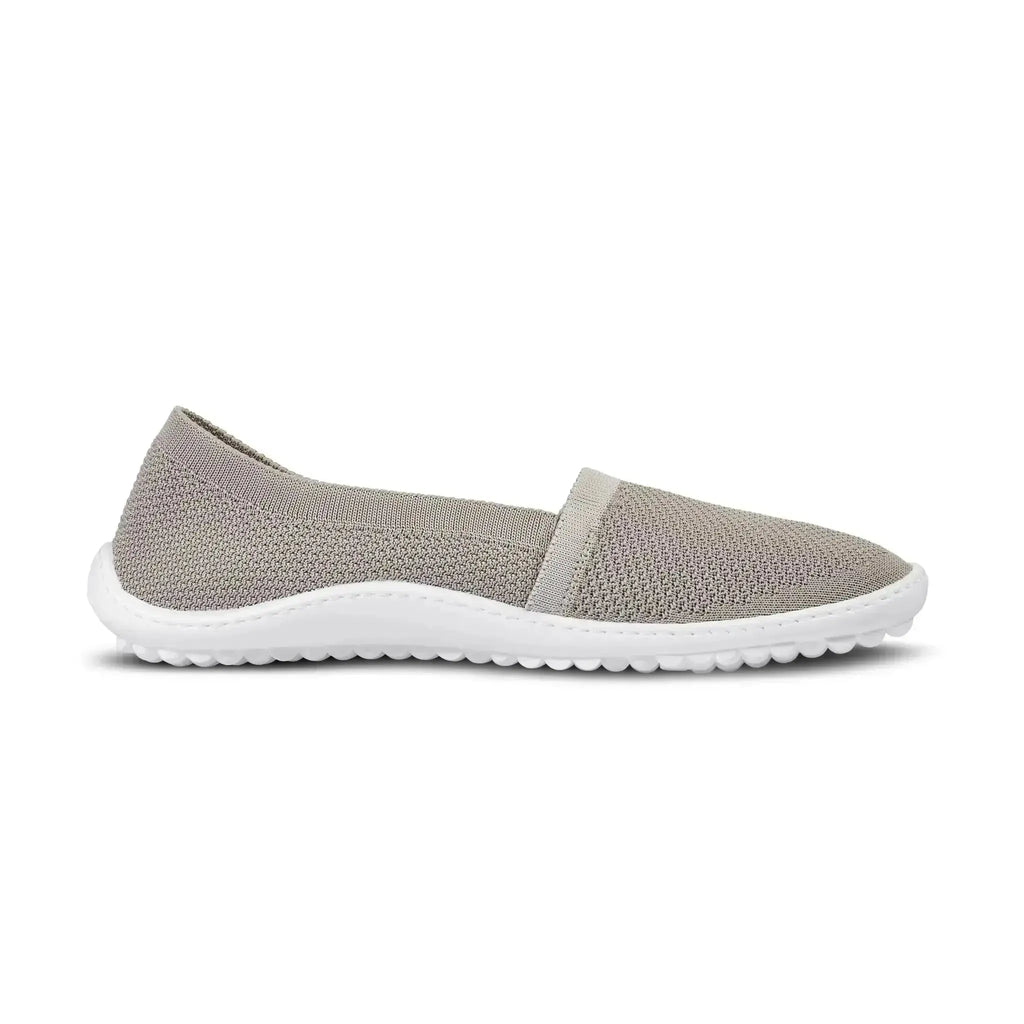 Leguano Slip-ons Flair Sand - Zapatillas barefoot ligeras para mujer