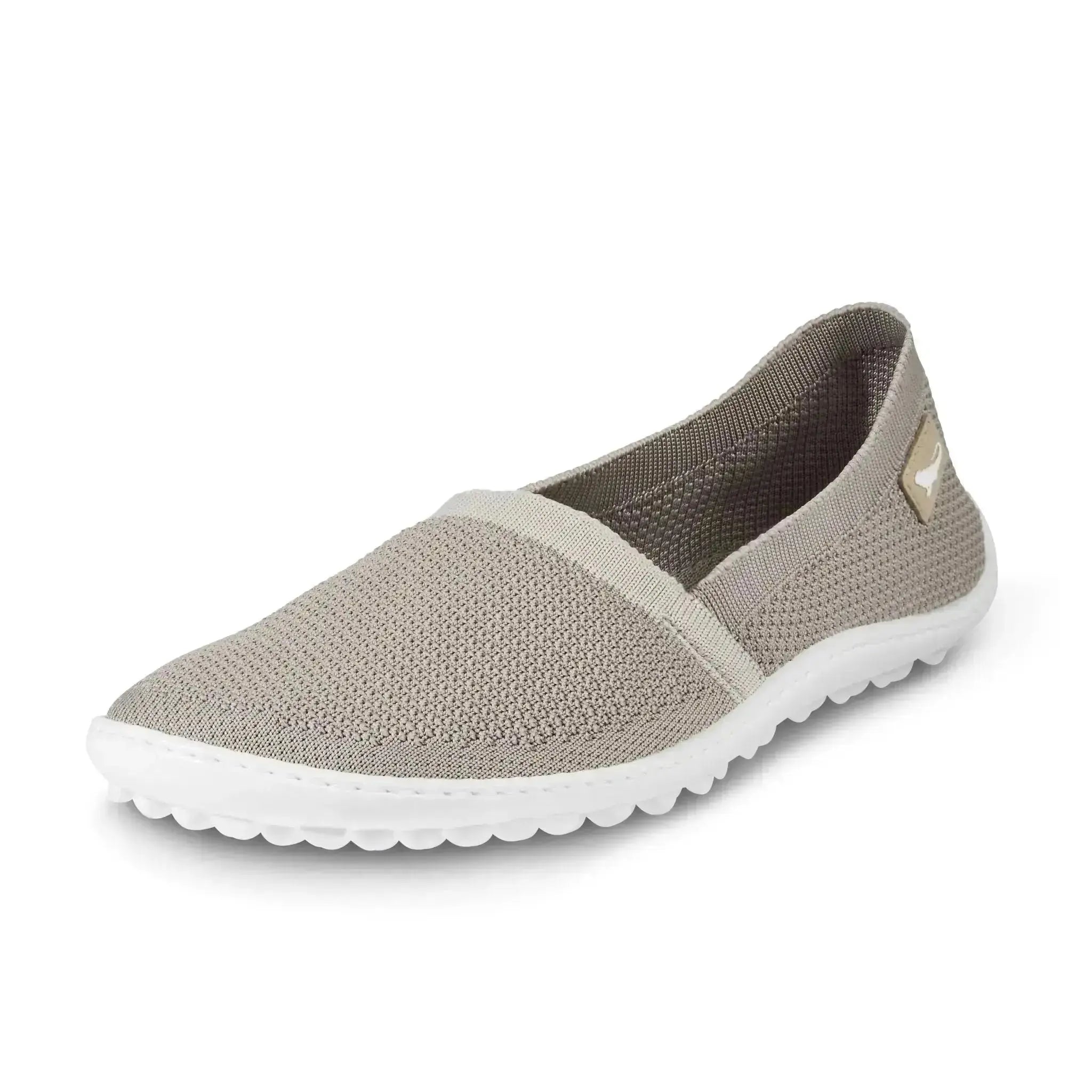 Leguano Slip-ons Flair Sand - Zapatillas barefoot ligeras para mujer
