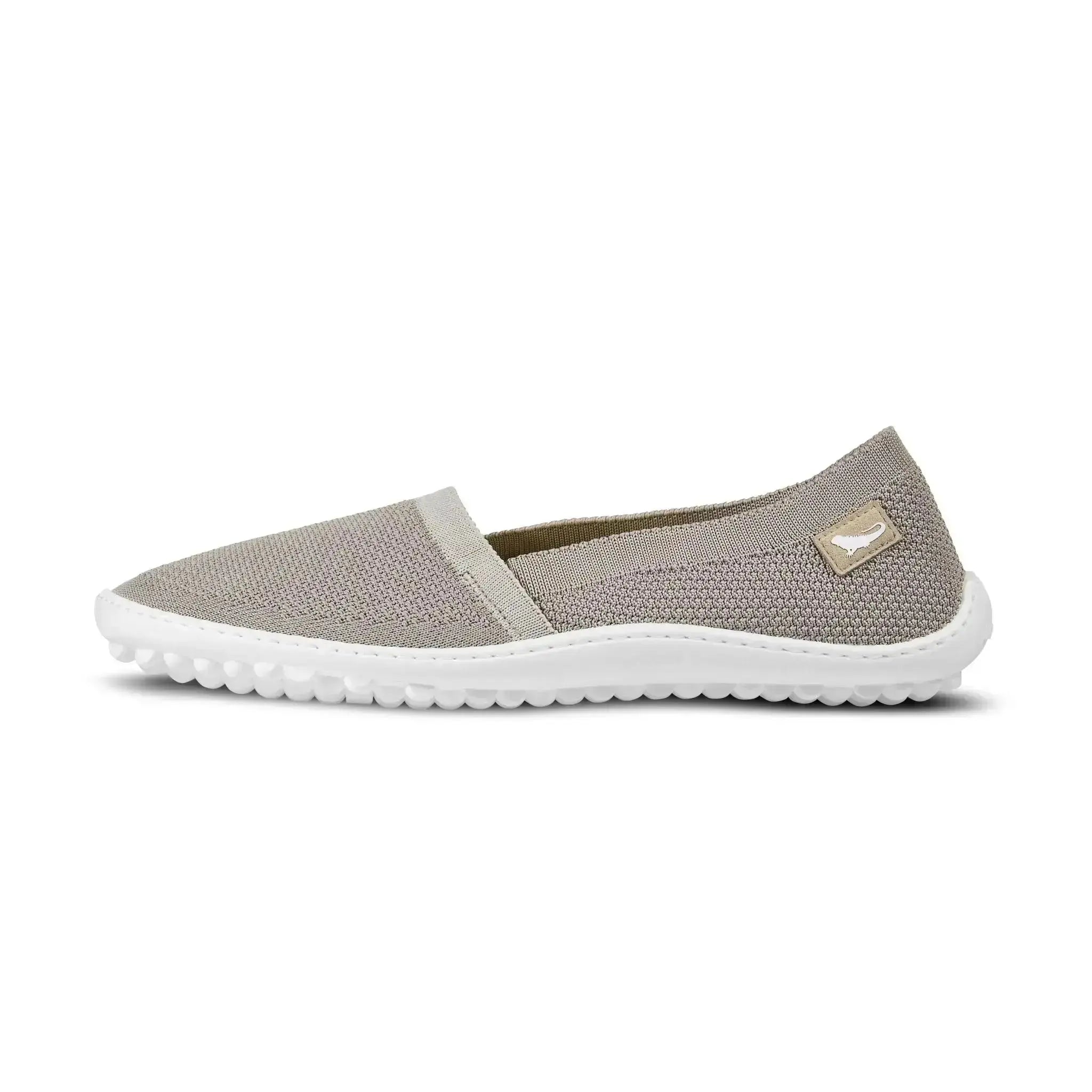 Leguano Slip-ons Flair Sand - Zapatillas barefoot ligeras para mujer