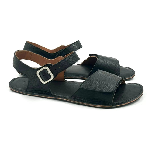 Minimus - Heron Noir - sandales barefoot noires pour homme