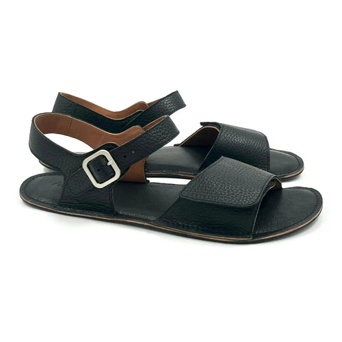 Minimus - Heron Noir - sandales barefoot noires pour homme