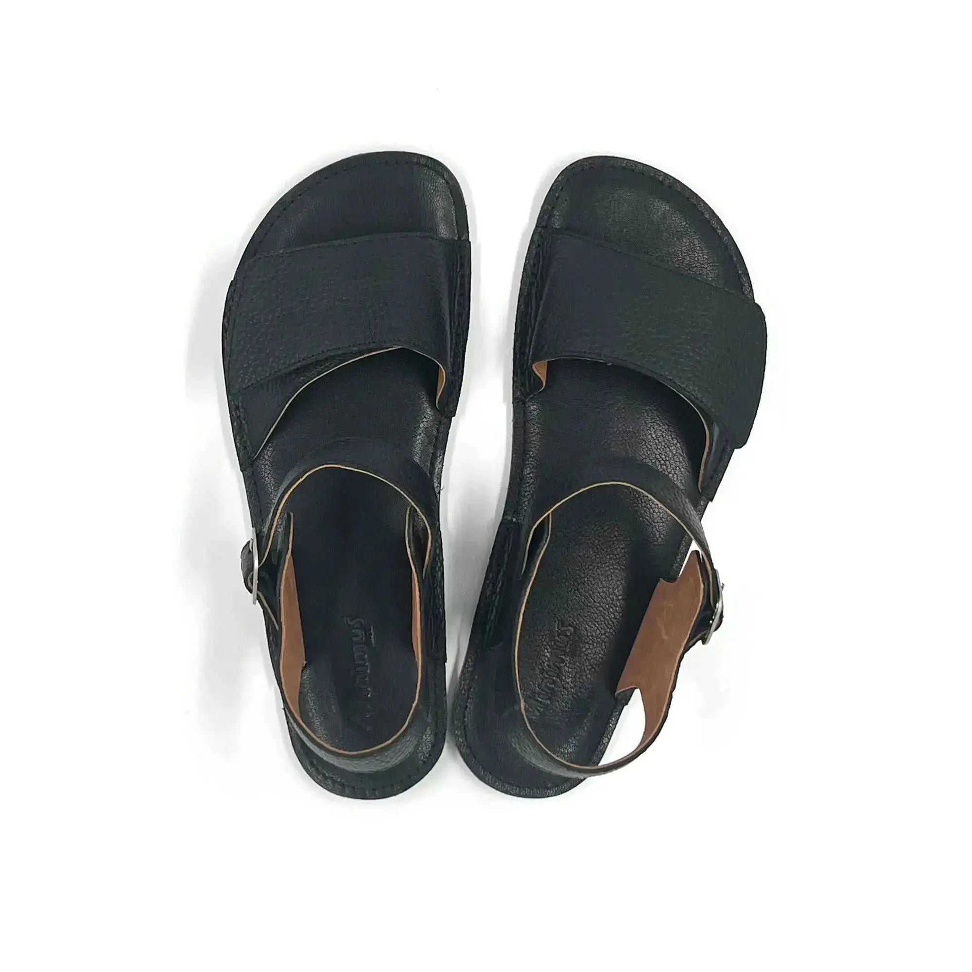 Minimus - Heron Black - sandalias barefoot para hombre negras