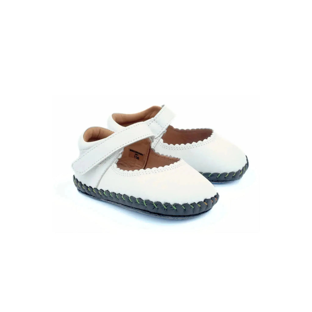 Minimus - Little Dove White - merceditas respetuosas de primeros pasos blancas