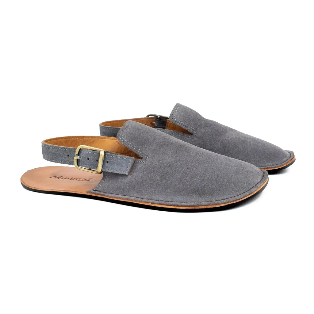 Minimus - Gris Mallard Suede - sabots barefoot gris