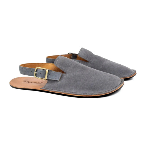 Minimus - Mallard Grey Suede - zuecos barefoot grises