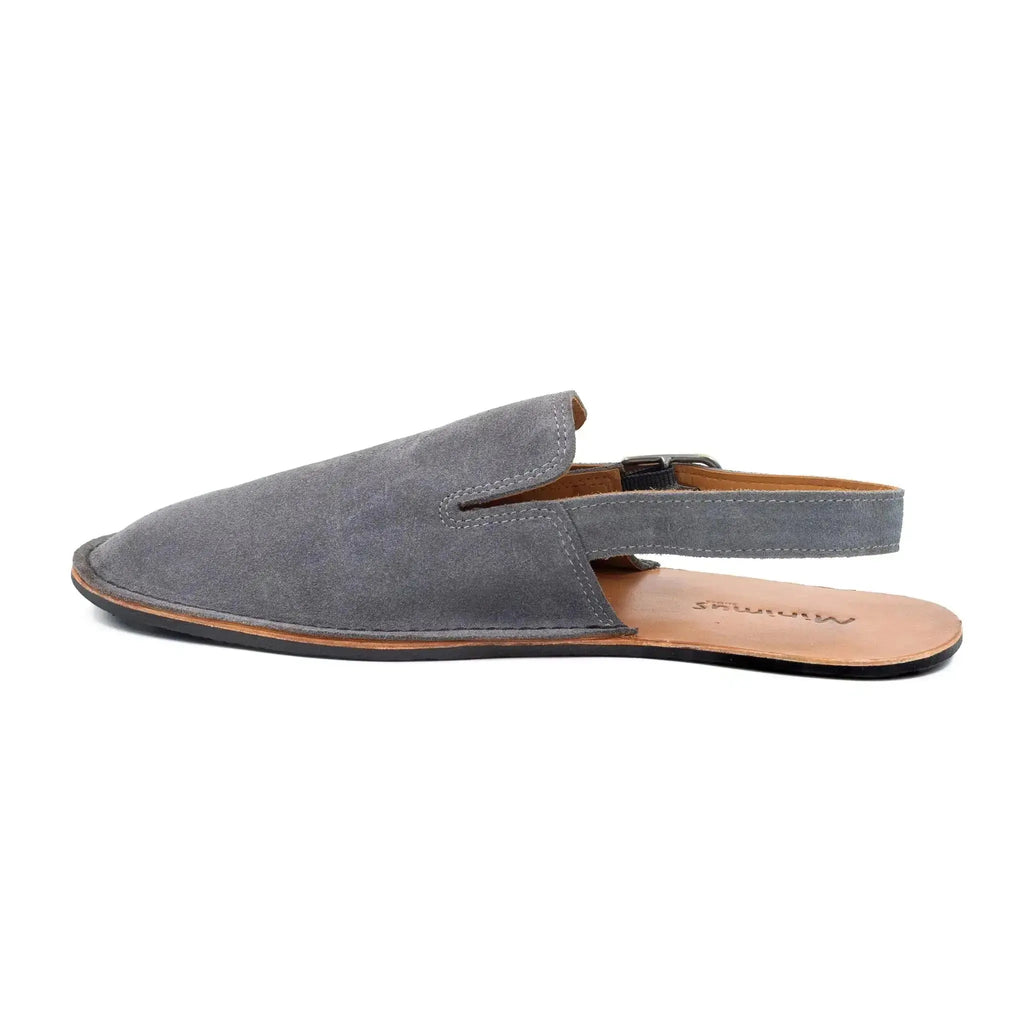 Minimus - Gris Mallard Suede - sabots barefoot gris
