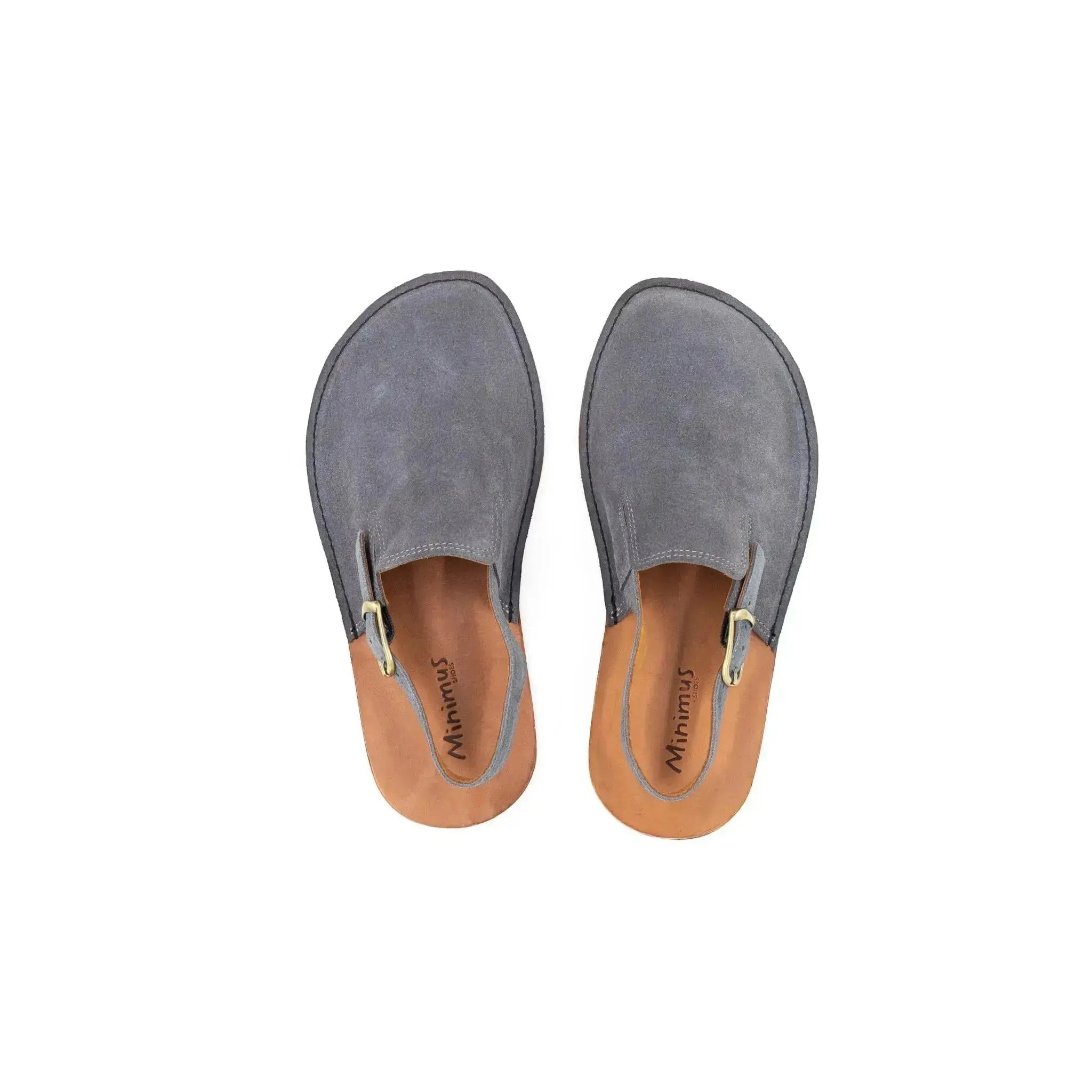 Minimus - Gris Mallard Suede - sabots barefoot gris