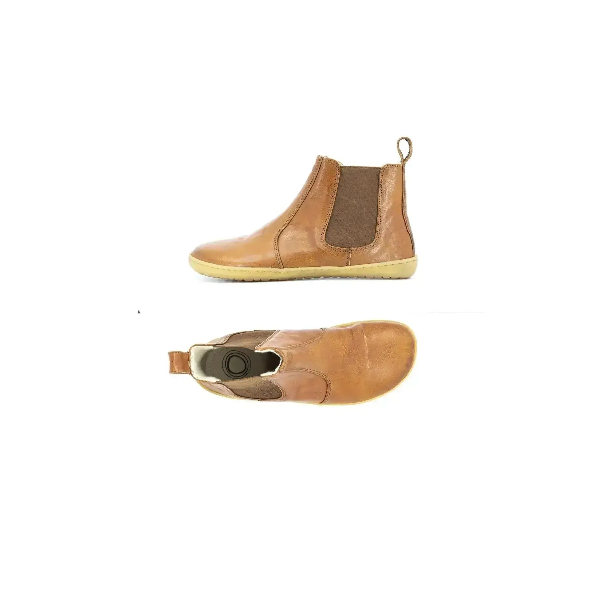Mukishoes - Chelsea Caramel - Botines barefoot unisex