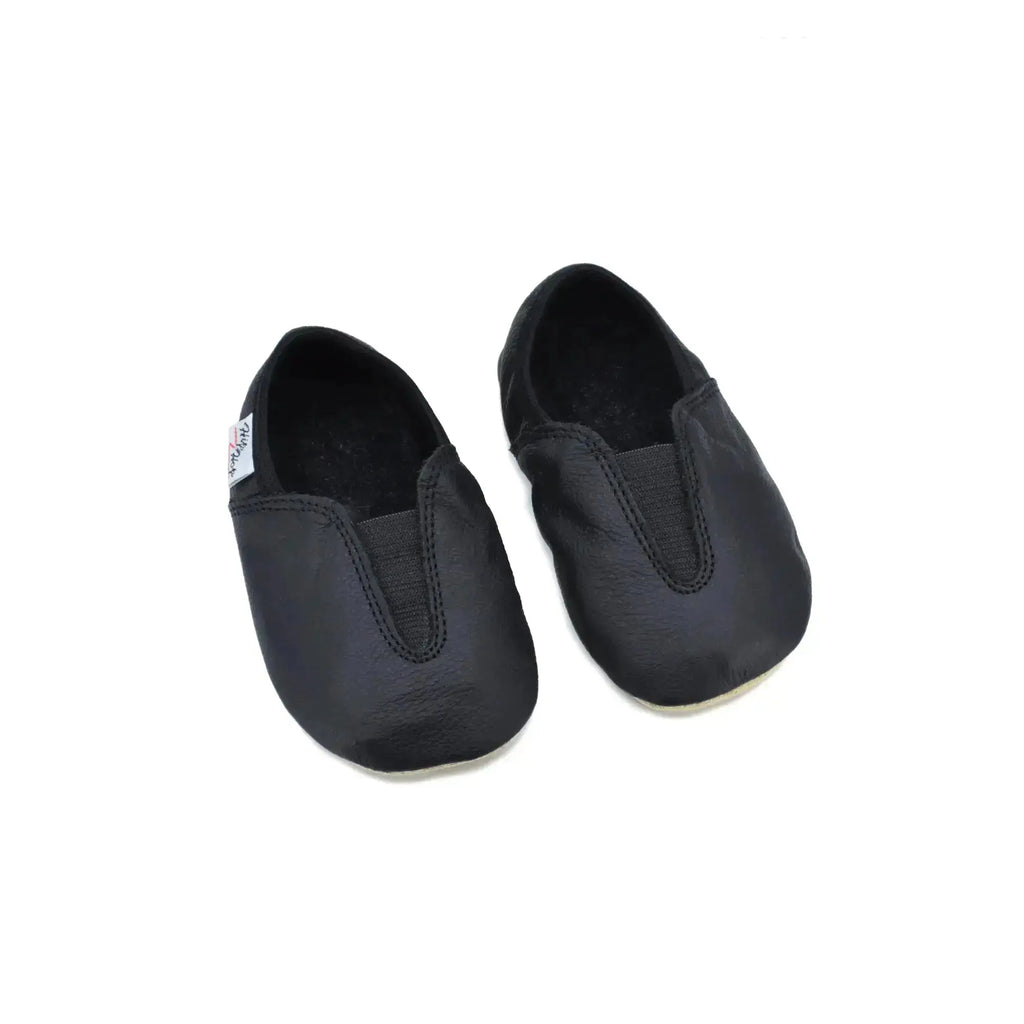 OmaKing - Hip-Hop 1st steps - Black - zapatillas respetuosas de primeros pasos negras