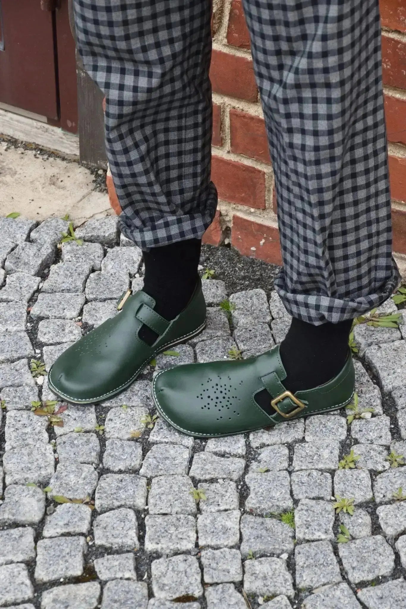 OmaKing - Kuuda Dark Green - merceditas barefoot para mujer
