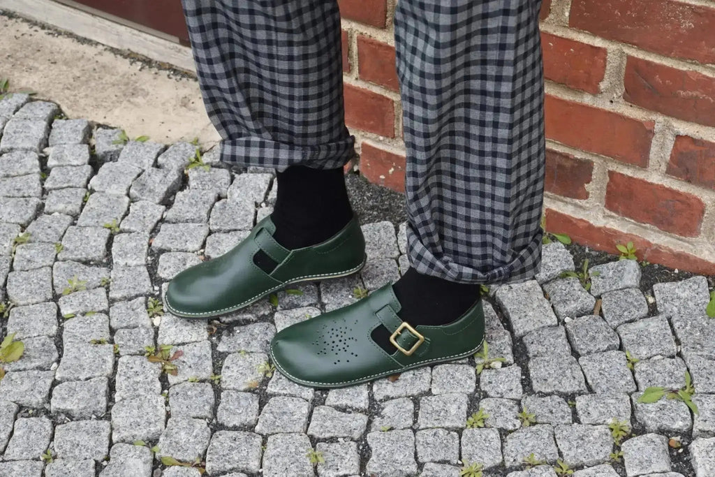 OmaKing - Kuuda Dark Green - merceditas barefoot para mujer