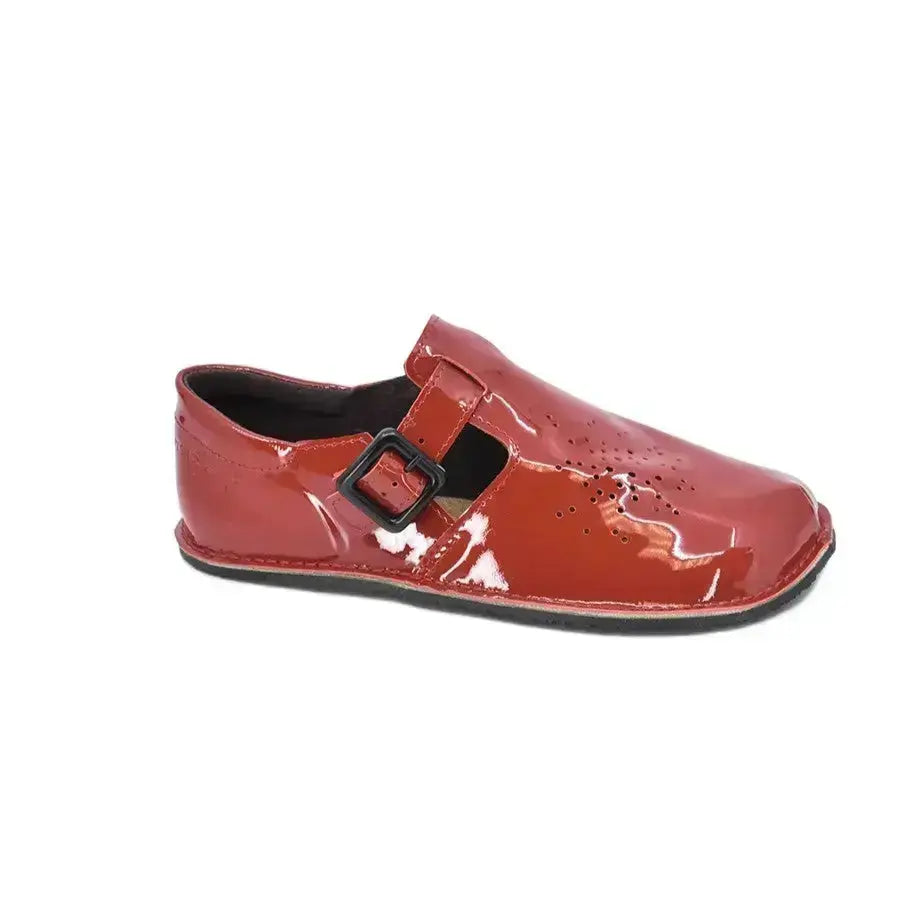 OmaKing - Kuuda Red Lacquer - Merceditas barefoot para mujer