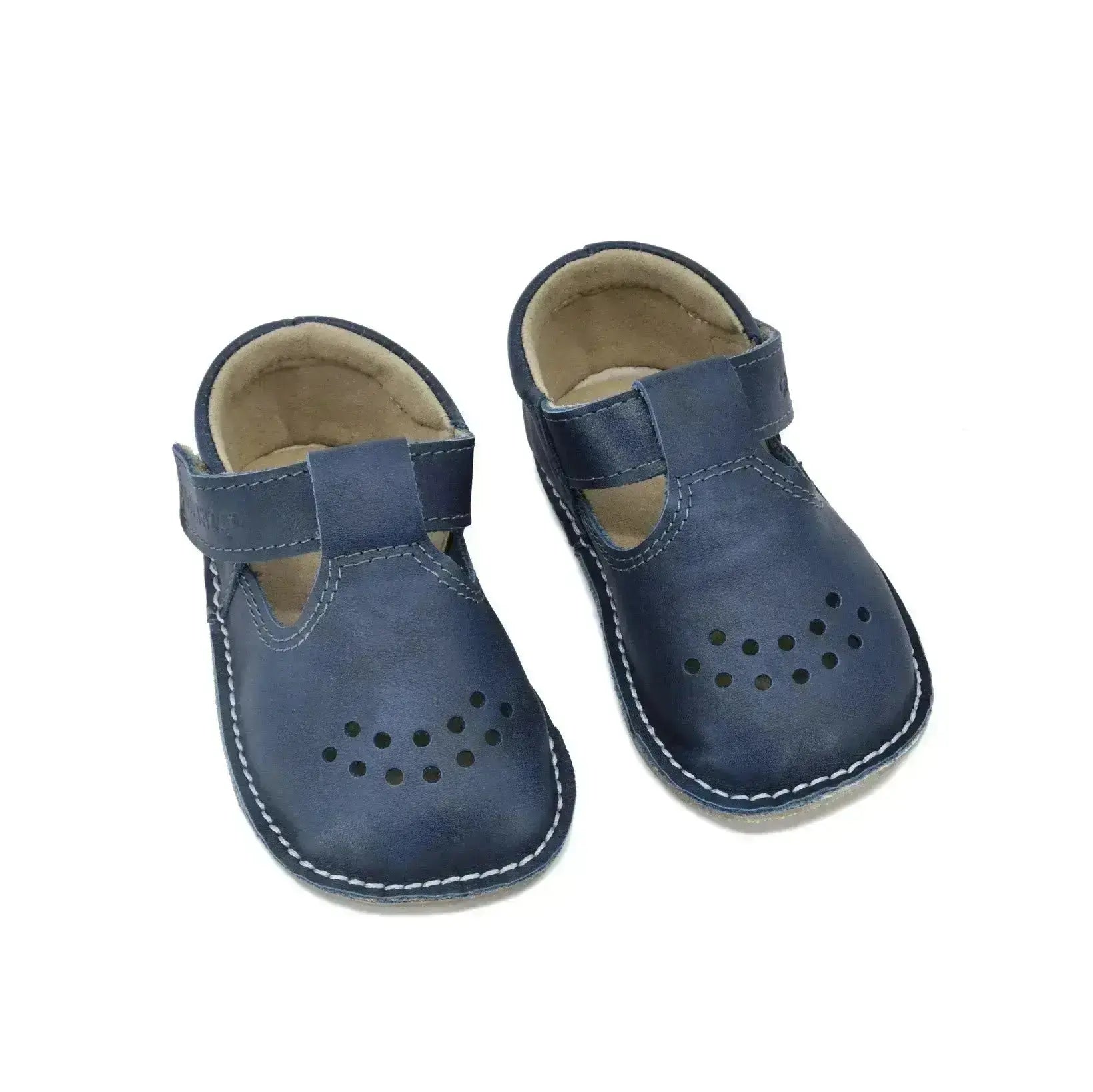 OmaKing - Lusti Blue - zapatitos respetuosos de primeros pasos azul marino