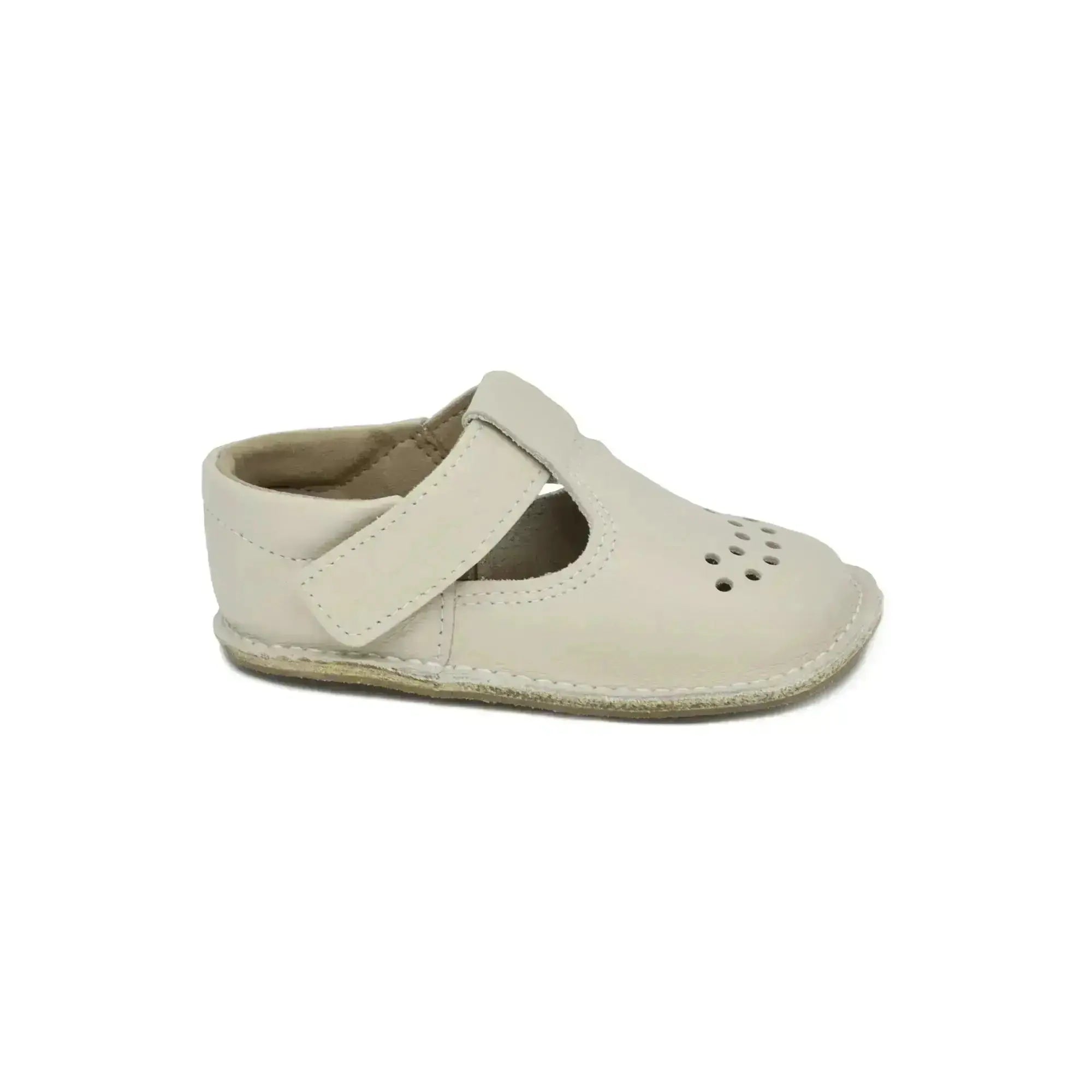 OmaKing - Lusti Natural White - zapatitos respetuosos de primeros pasos blanco