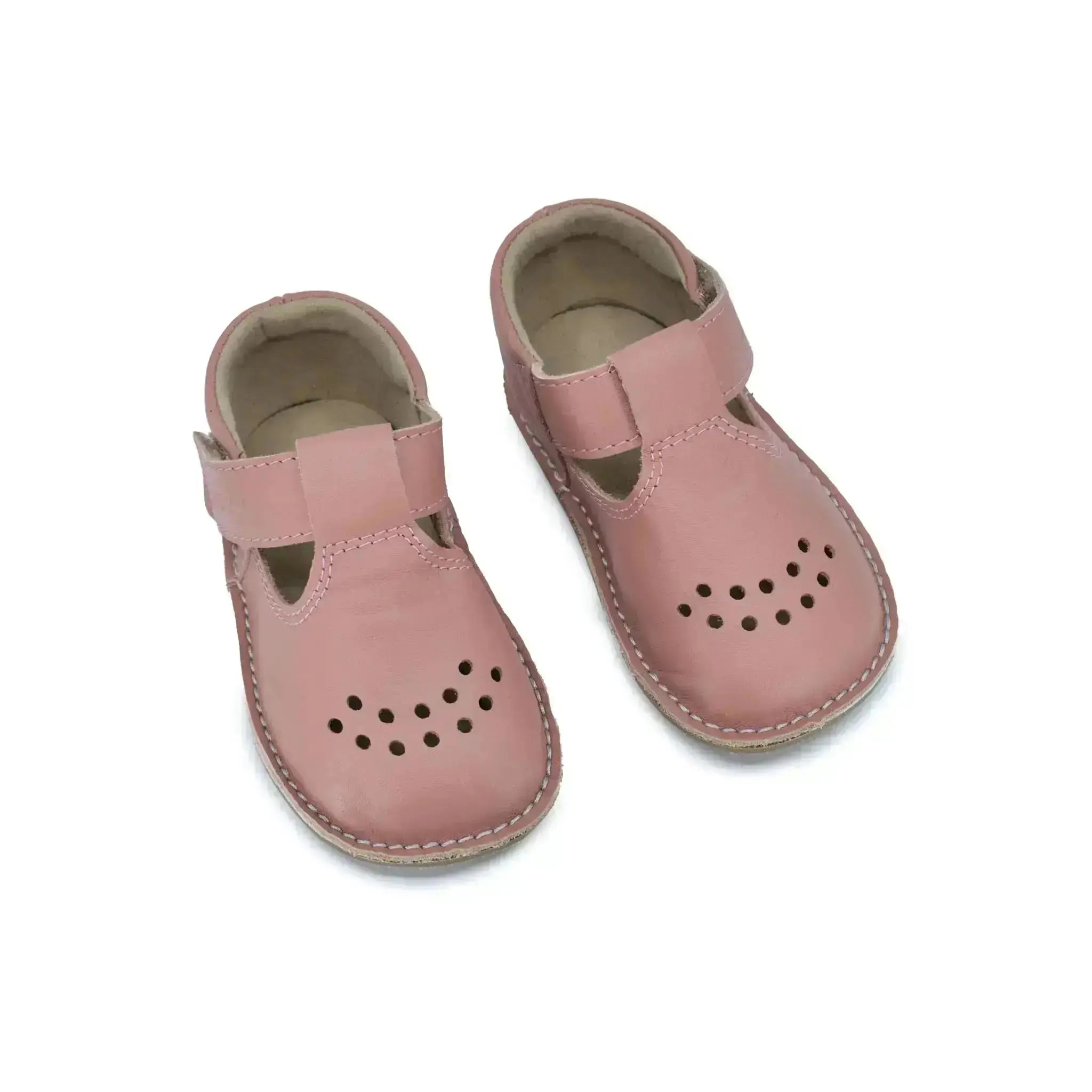 OmaKing - Lusti Pink - zapatitos respetuosos de primeros pasos rosas