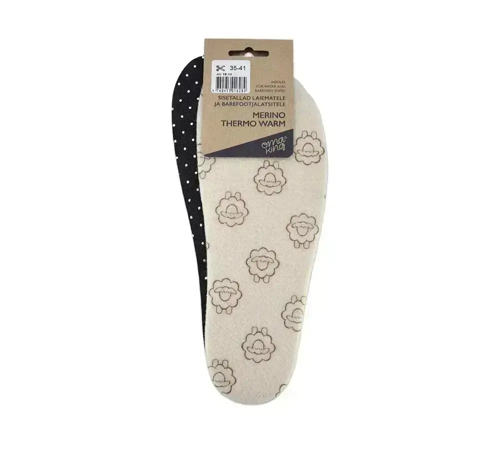 OmaKing Merino Thermo Warm - Plantillas barefoot recortables térmicas aislantes de lana merino 4 mm