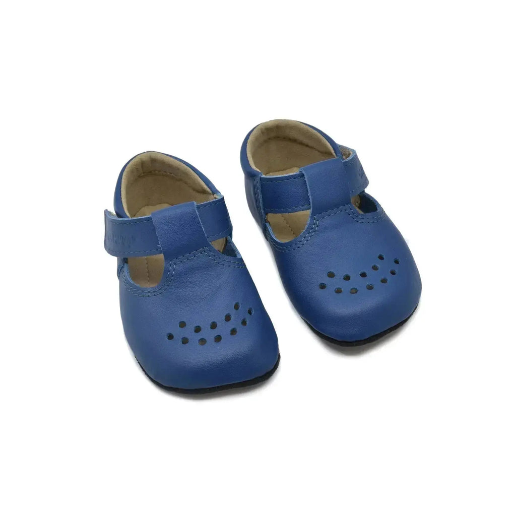 OmaKing Mutsu Blue - zapatos respetuosos de primeros pasos azul marino