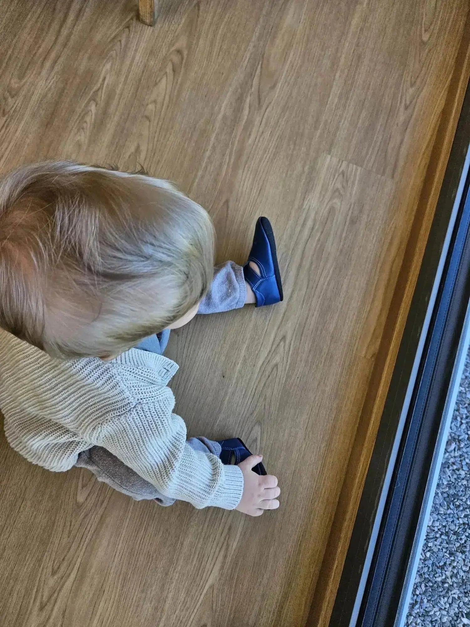 OmaKing Mutsu Blue - chaussons barefoot premiers pas