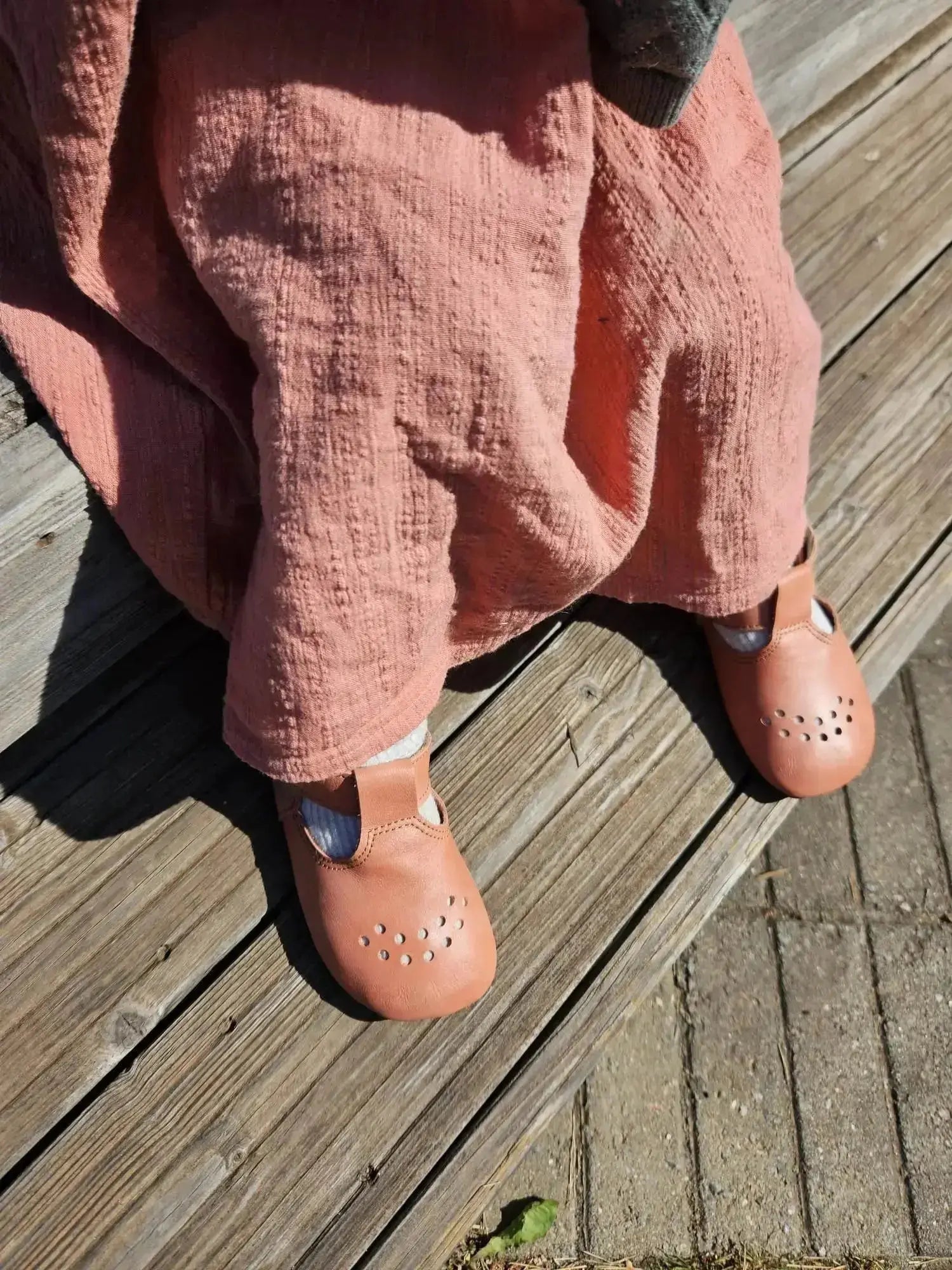 OmaKing Mutsu Coral - zapatos respetuosos de primeros pasos rosas