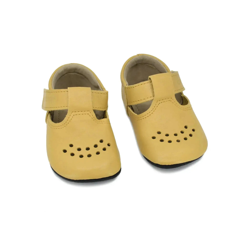 OmaKing Mutsu Yellow - zapatos respetuosos de primeros pasos amarillo
