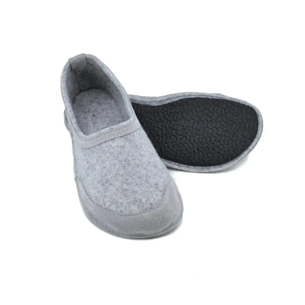 OmaKing - Tuuka Grey - zapatillas de casa barefoot fieltro