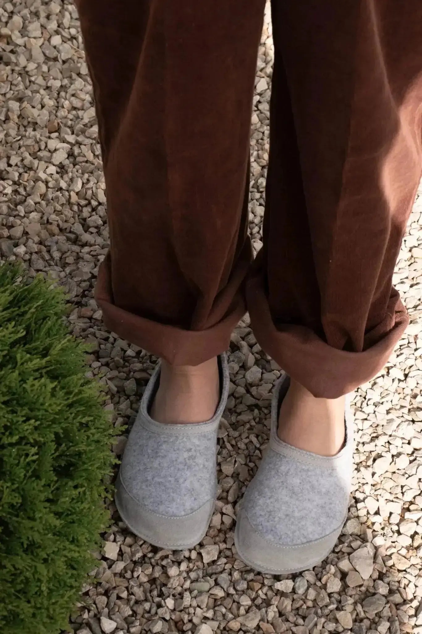 OmaKing - Tuuka Grey - zapatillas de casa barefoot fieltro