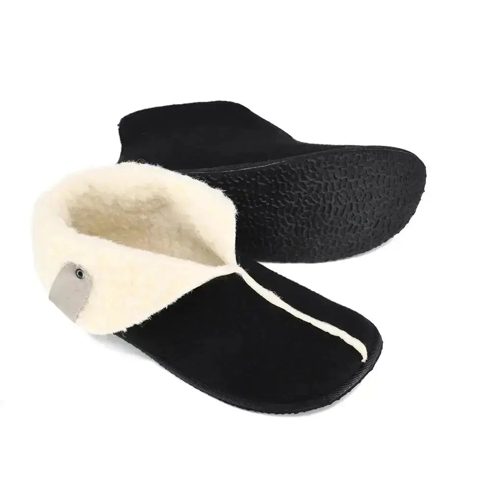 OmaKing - Vinski Black - pantuflas barefoot de lana