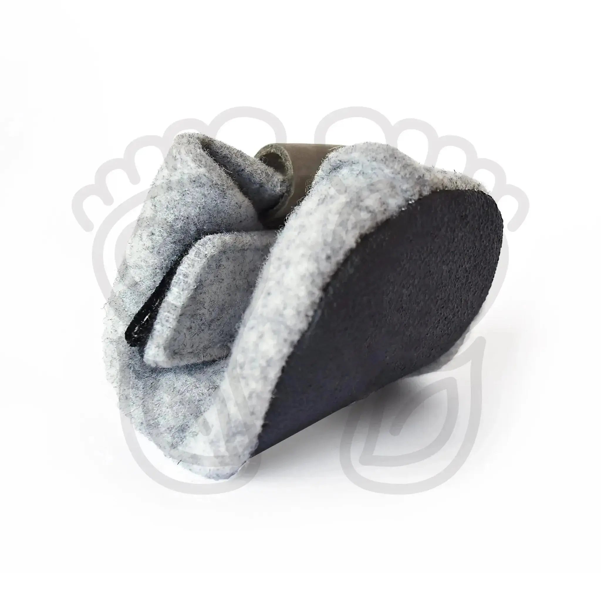 Omaking - Kaku Grey - zapatillas de casa respetuosas infantiles calentitas grises