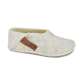 Omaking - Tohkri Blanc - babouches d'intérieur barefoot en feutre et laine