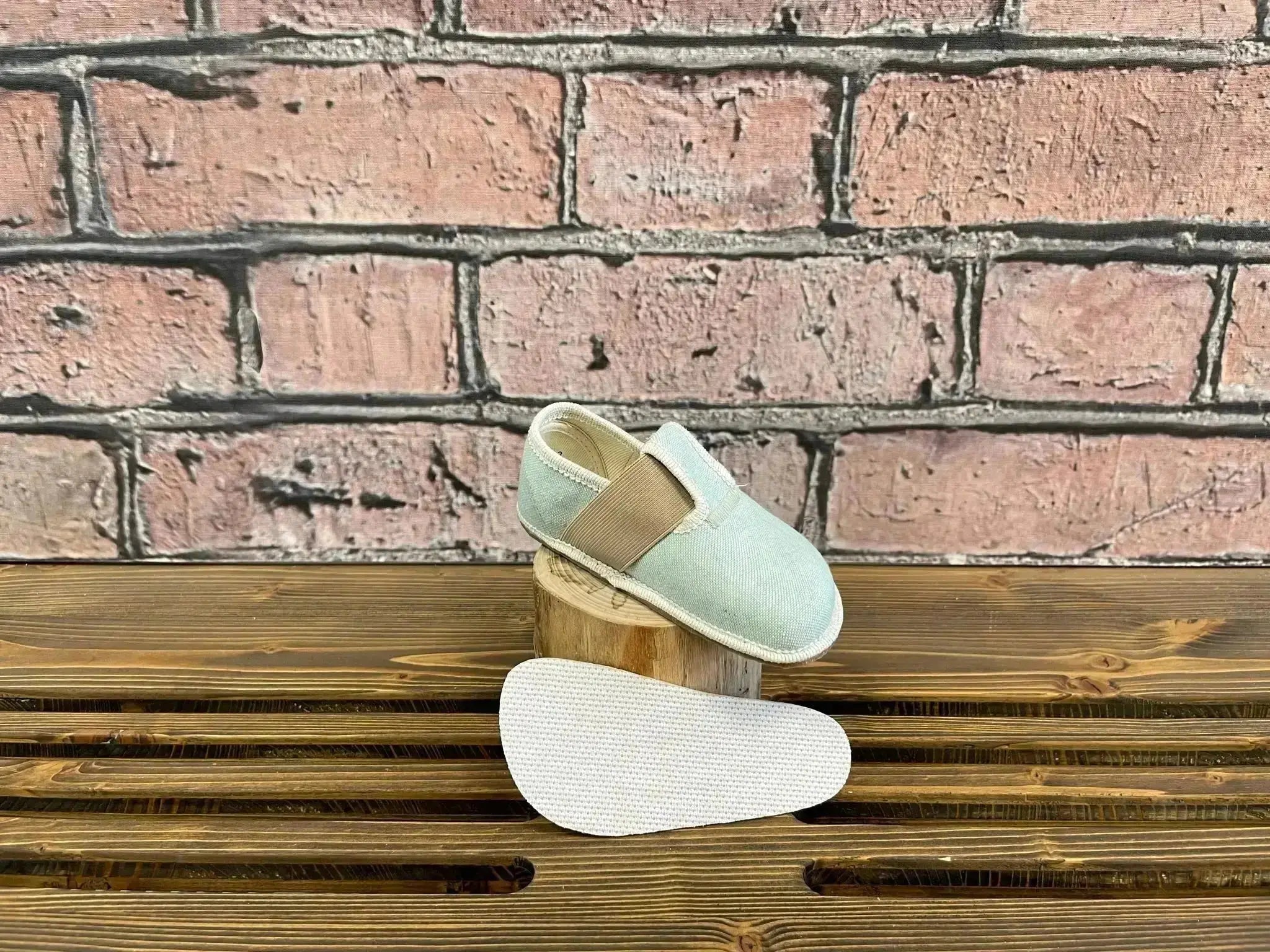 Pegres - BF01u baskets coton recyclé - menthe
