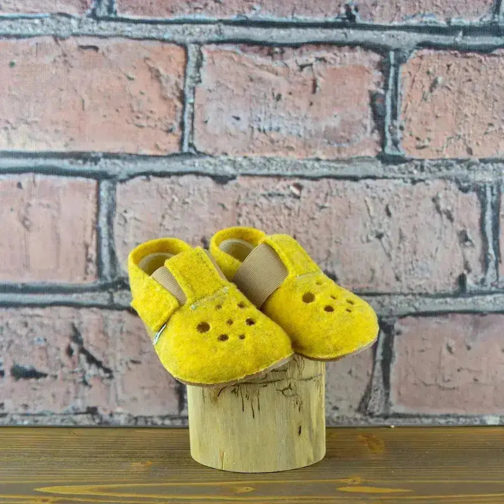 Pegres - BF04 - zapatillas de casa barefoot - amarillo
