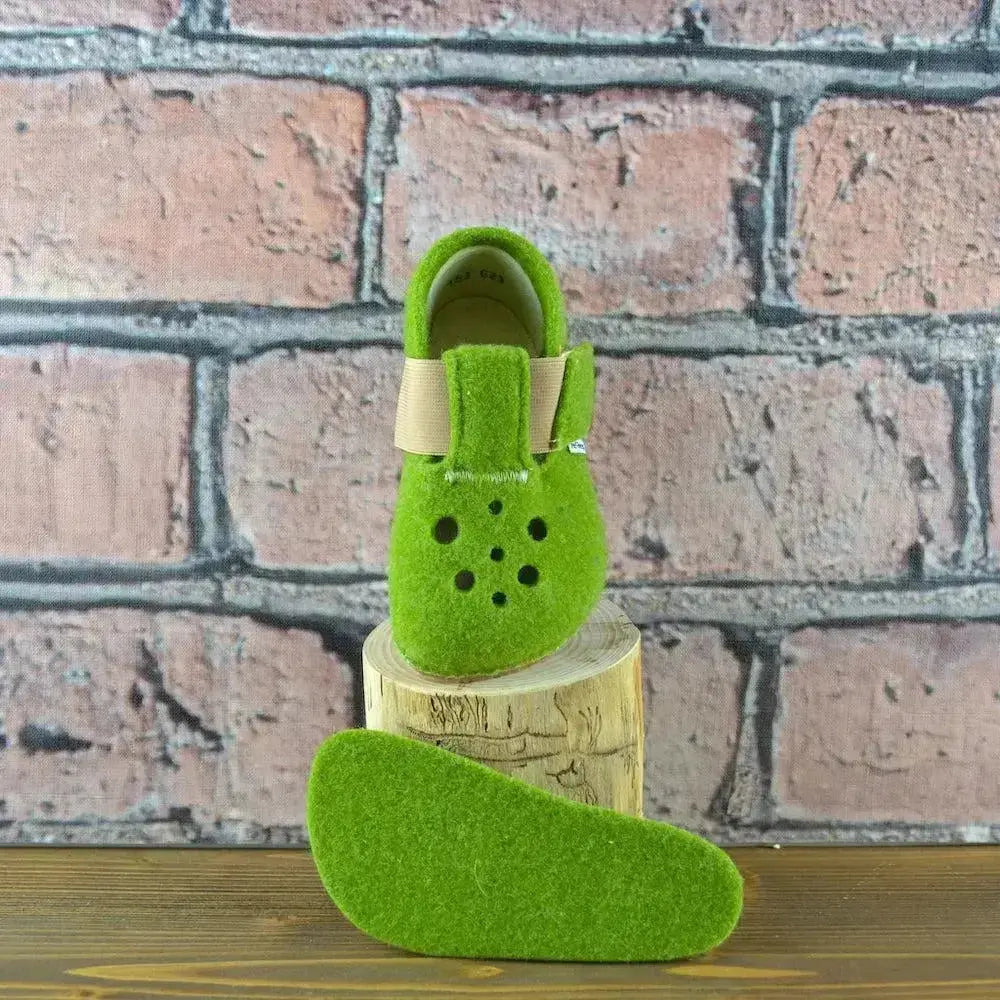 Pegres - BF04 - zapatillas de casa barefoot - verde