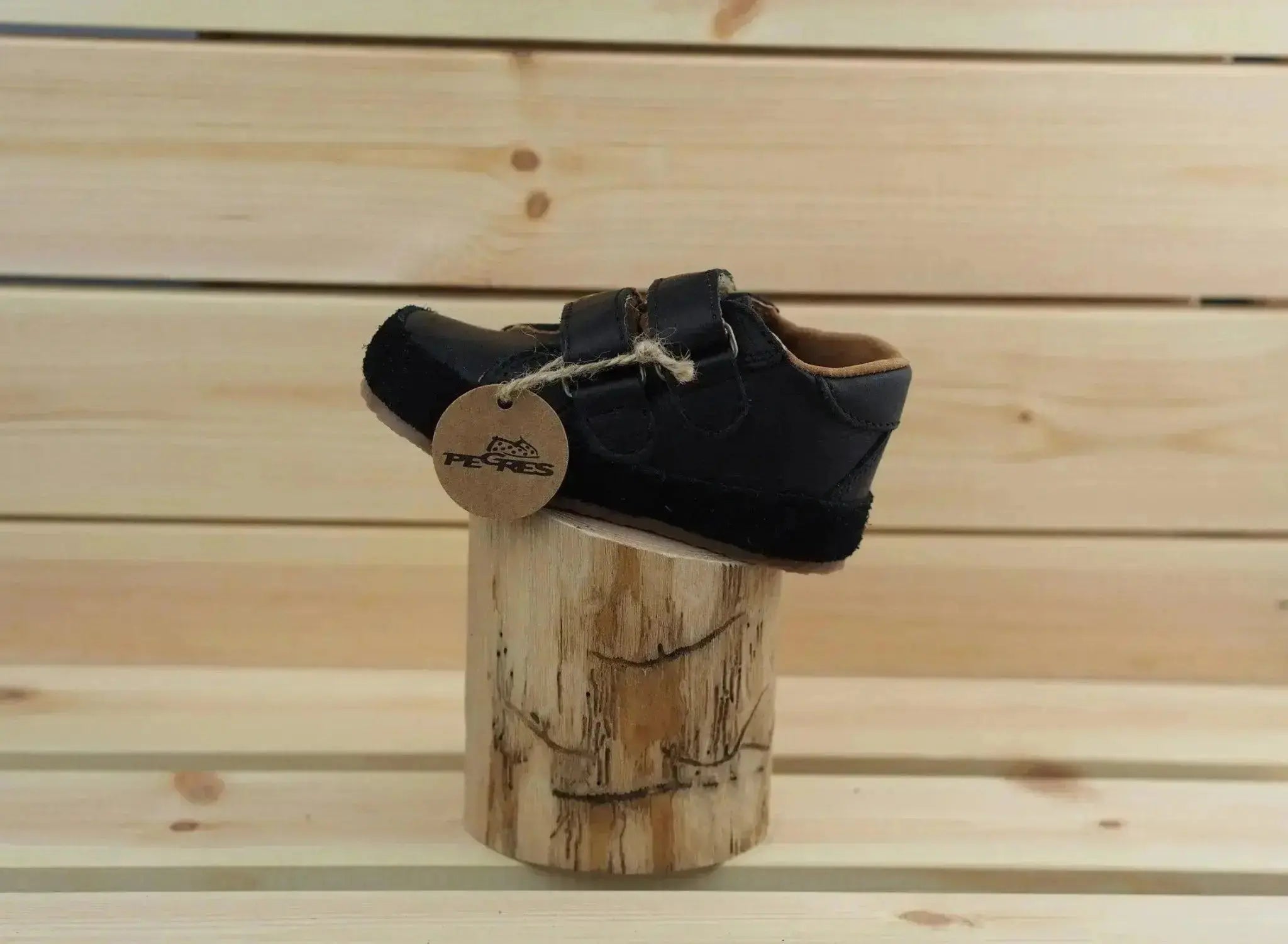 Pegres - Bose B1408 - botines barefoot colegiales - negro