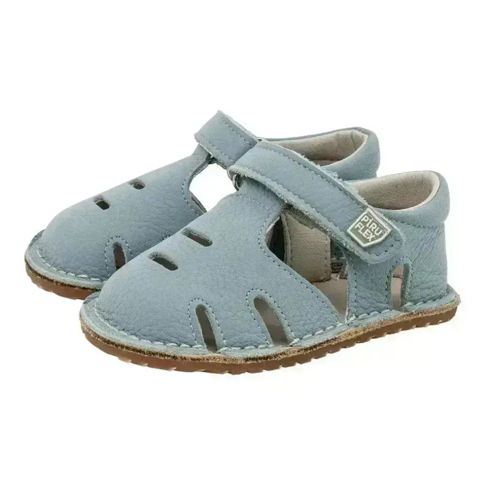 Piruflex - PF323-6 Davinci Safira - Sandalias barefoot infantiles azules