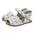 Piruflex - PF327-3 Flores Blanco - Menorquinas barefoot infantiles