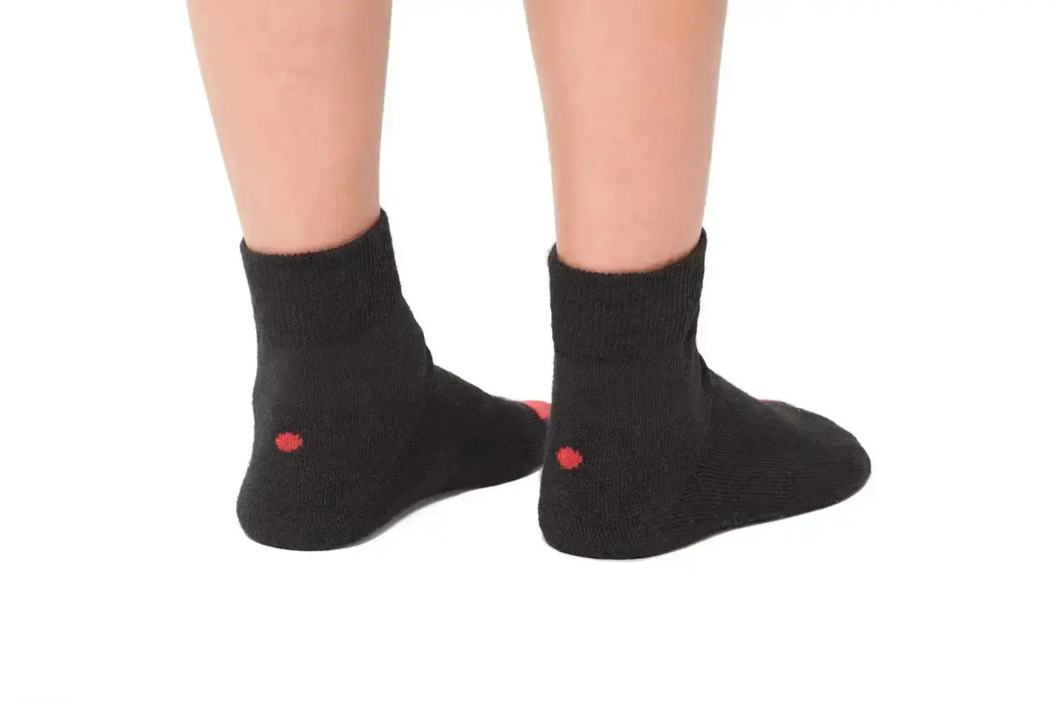 Plus12 - Coton Noir - chaussettes respectueuses courtes