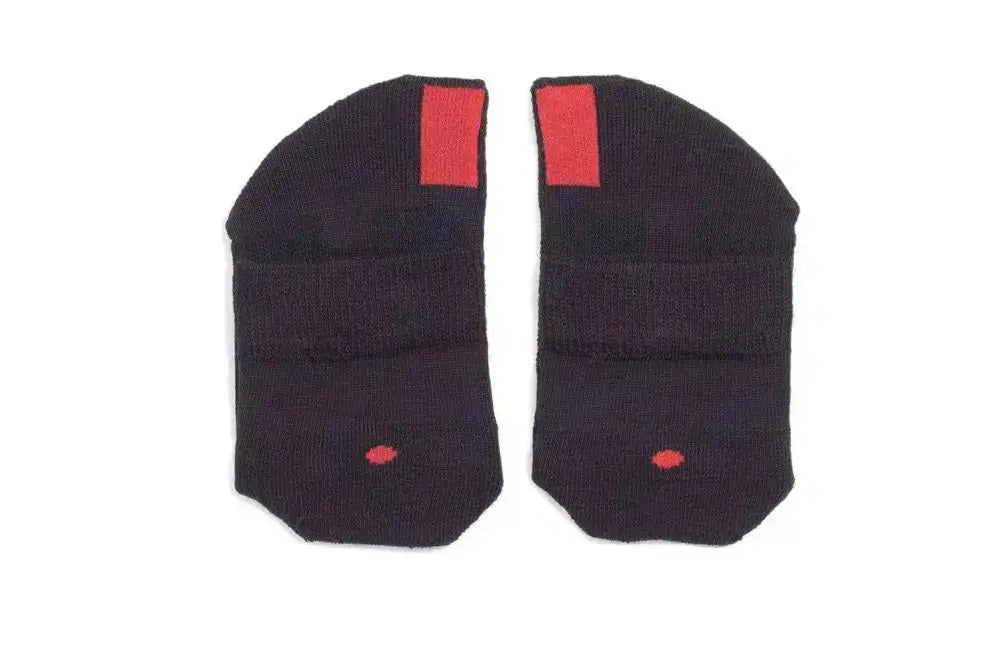 Plus12 - Coton Noir - chaussettes respectueuses courtes
