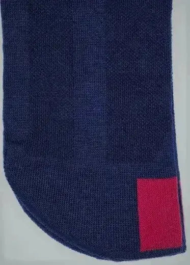 Plus12 - Calcetines barefoot largos - Lana merino - Azul marino