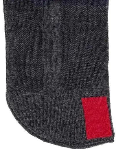 Plus12 - Chaussettes barefoot longues - Laine mérinos - Gris
