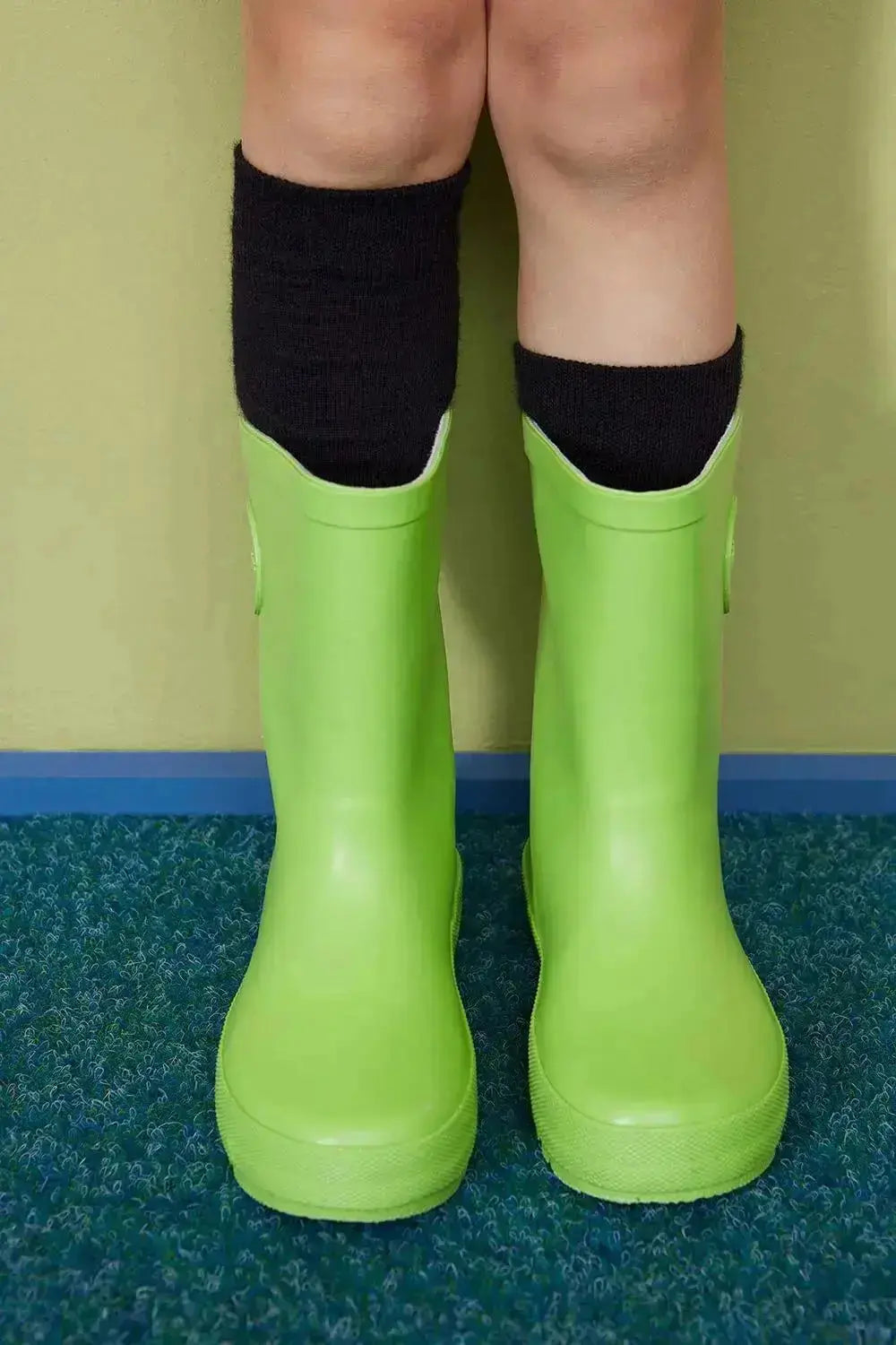Plus12 - Chaussettes barefoot longues - Laine mérinos - Noir