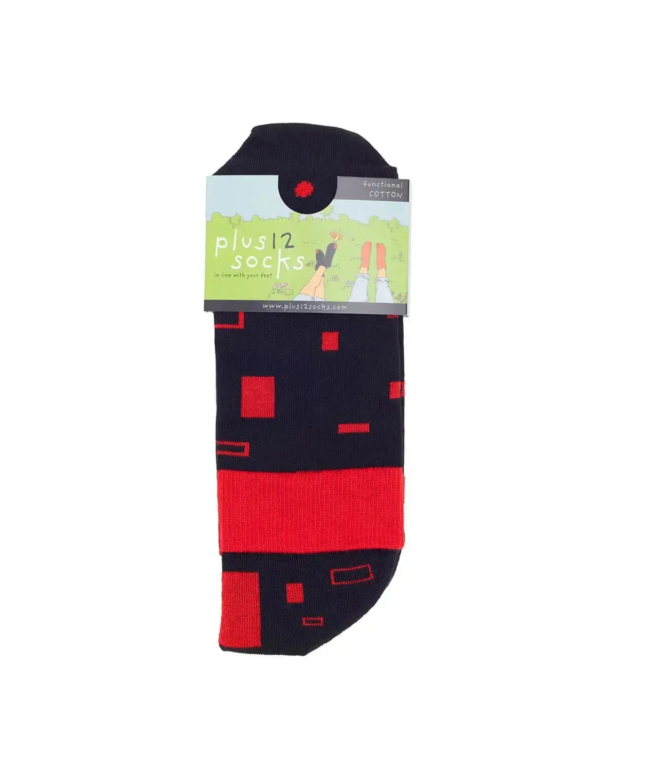 Plus12 - Emma Cotton - chaussettes barefoot mi-mollet
